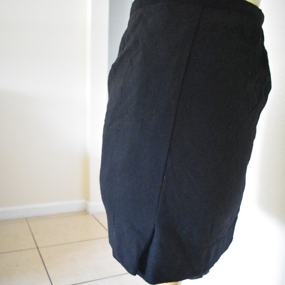 Valentino Miss V Black Italian Wool Mini Skirt - Picture 4 of 5